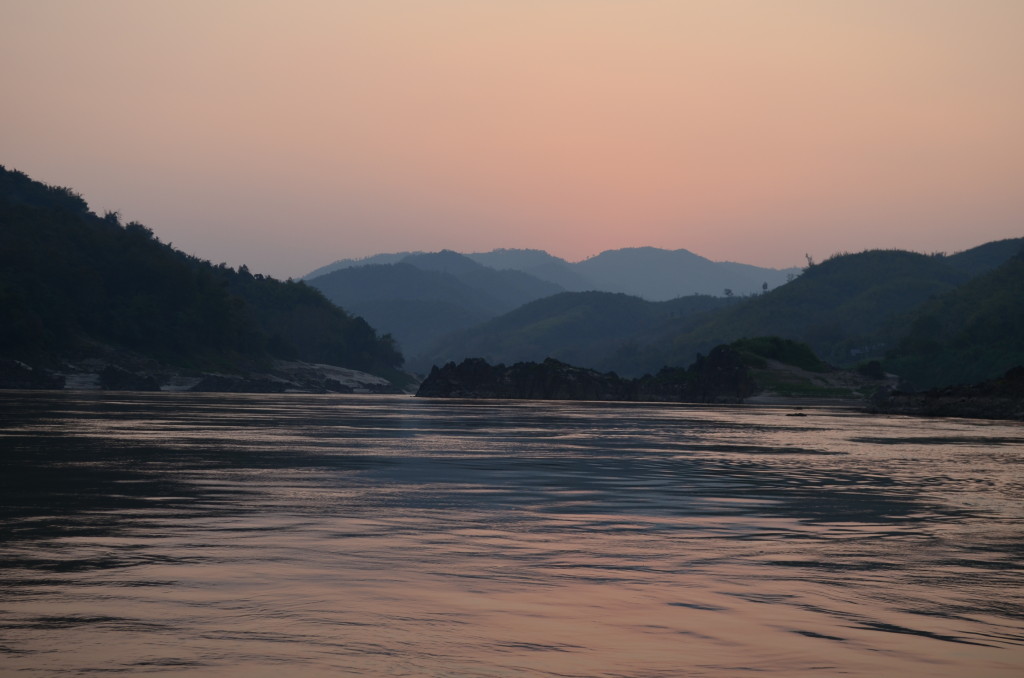 Abend auf dem Mekong, Laos