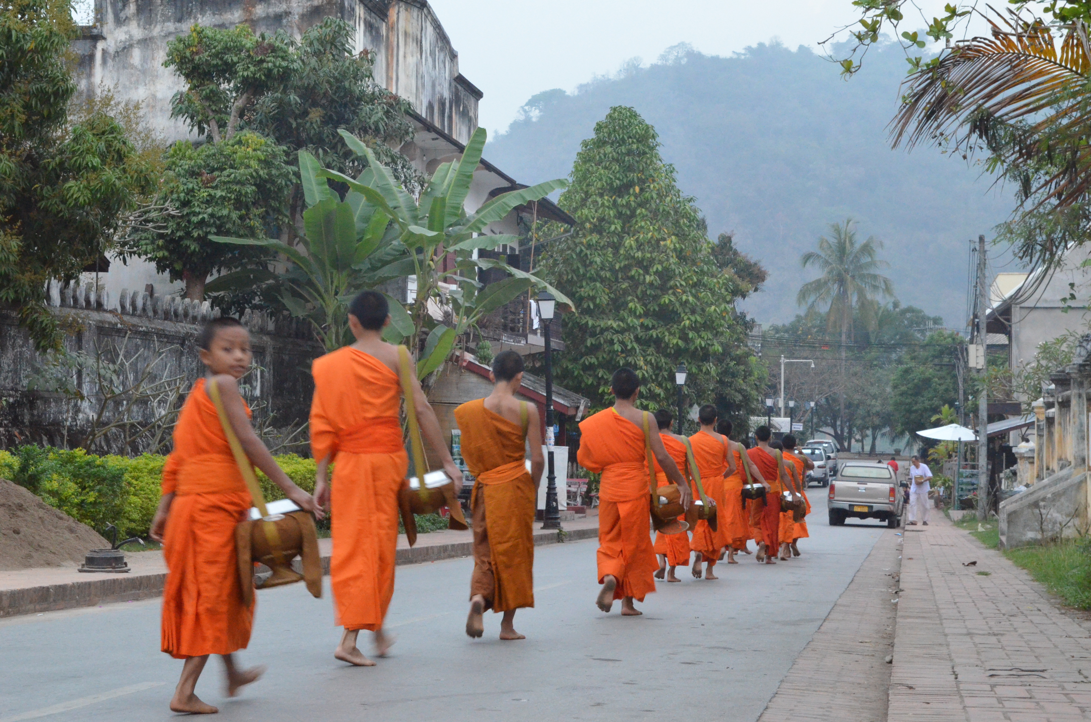 Mönche in Luang Prabang, Laos